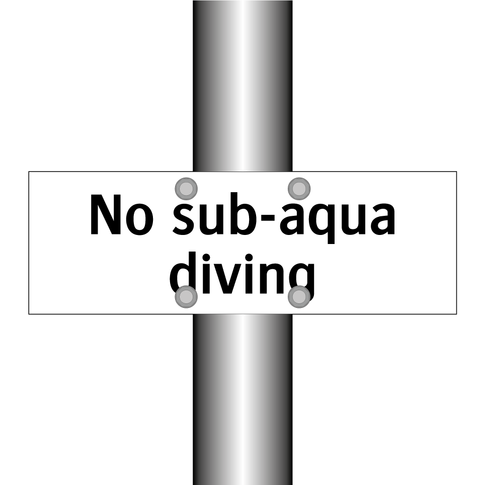 No sub-aqua diving