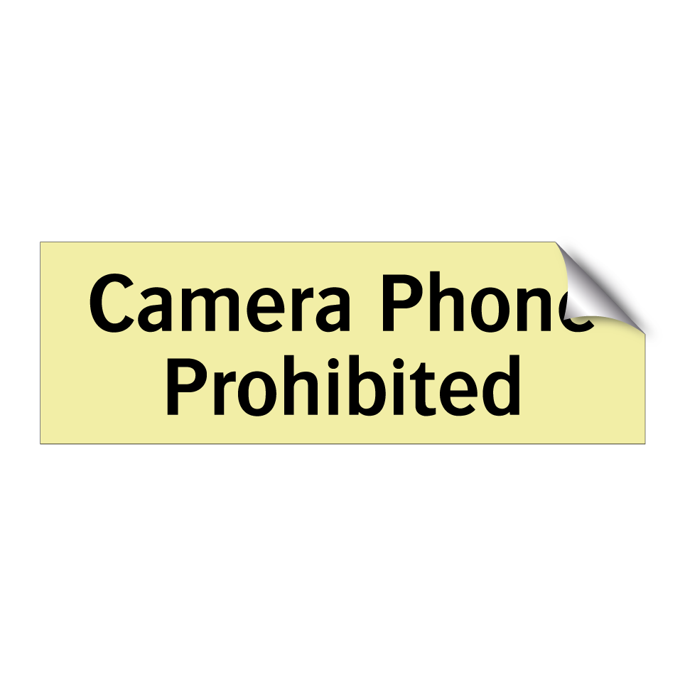 Camera Phone Prohibited