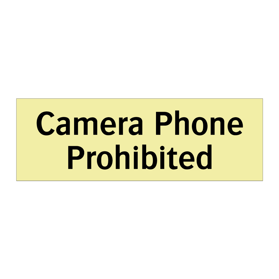 Camera Phone Prohibited