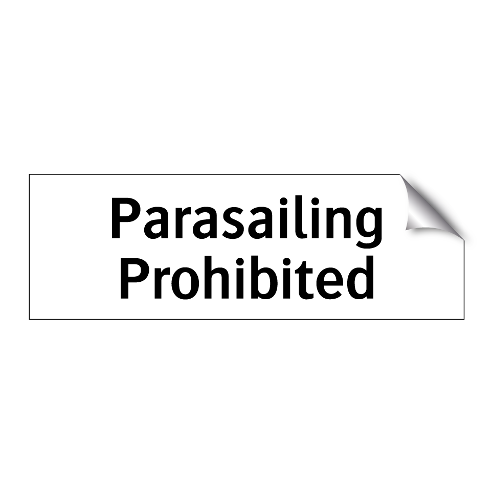 Parasailing Prohibited