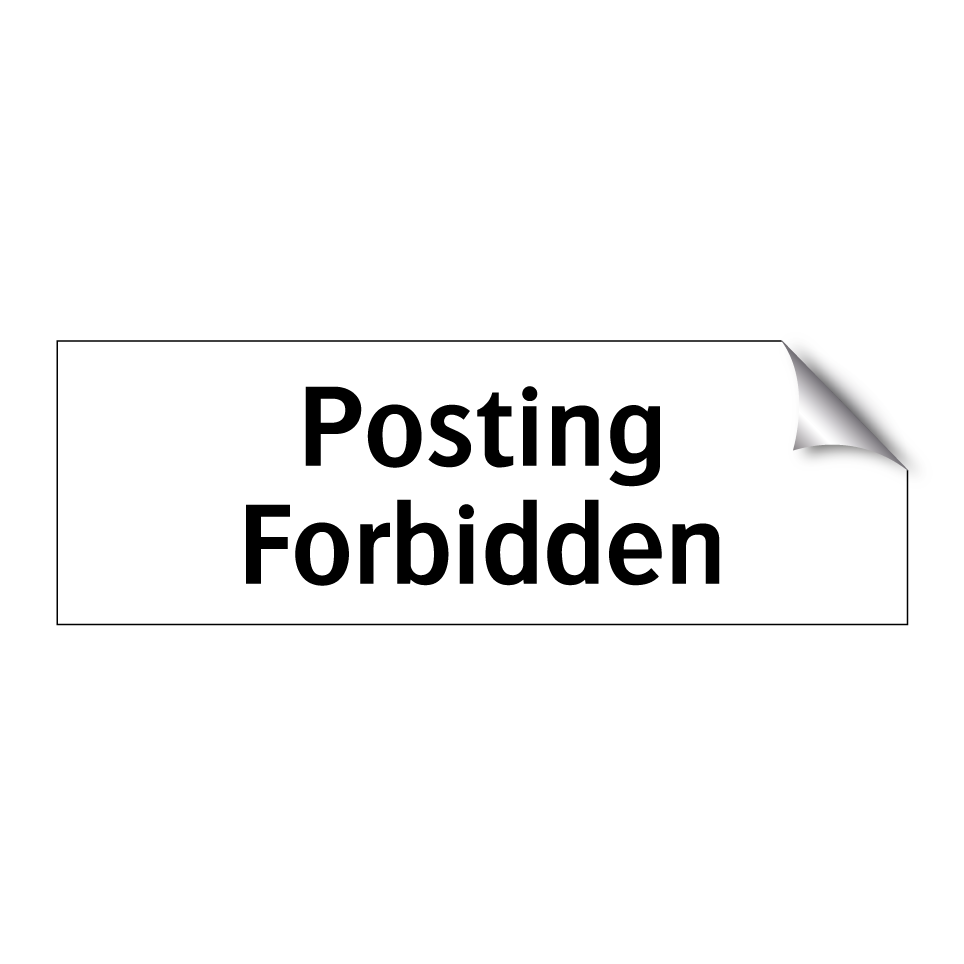 Posting Forbidden