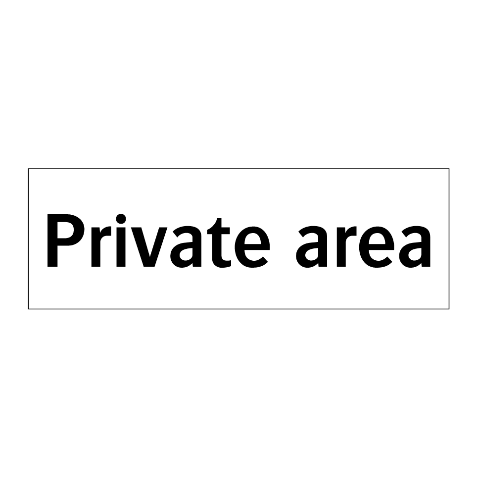 Private area