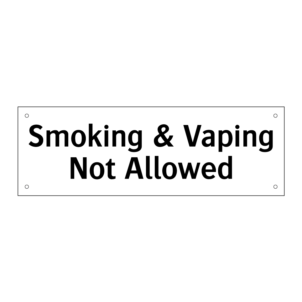 Smoking & Vaping Not Allowed