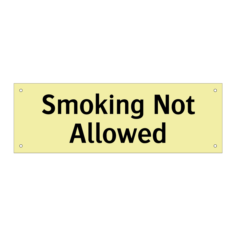 Smoking Not Allowed