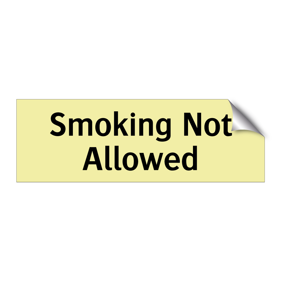 Smoking Not Allowed