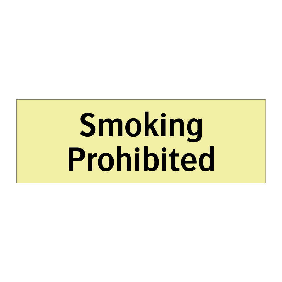 Smoking Prohibited