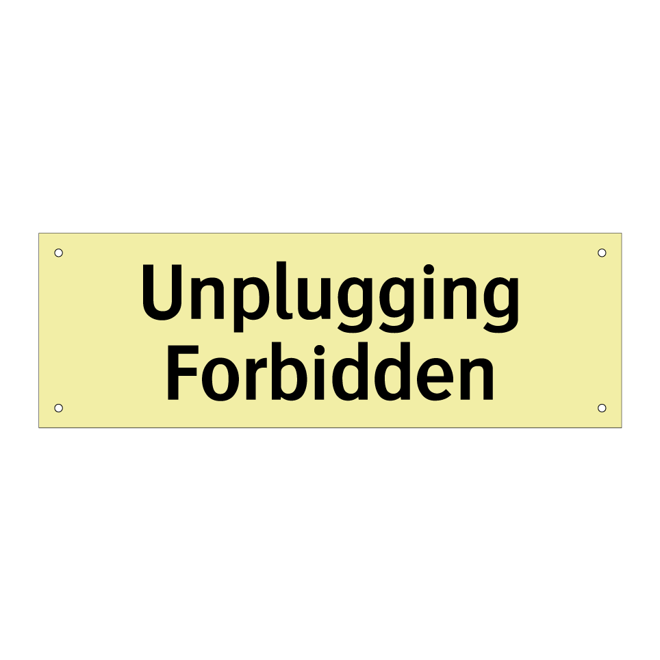 Unplugging Forbidden