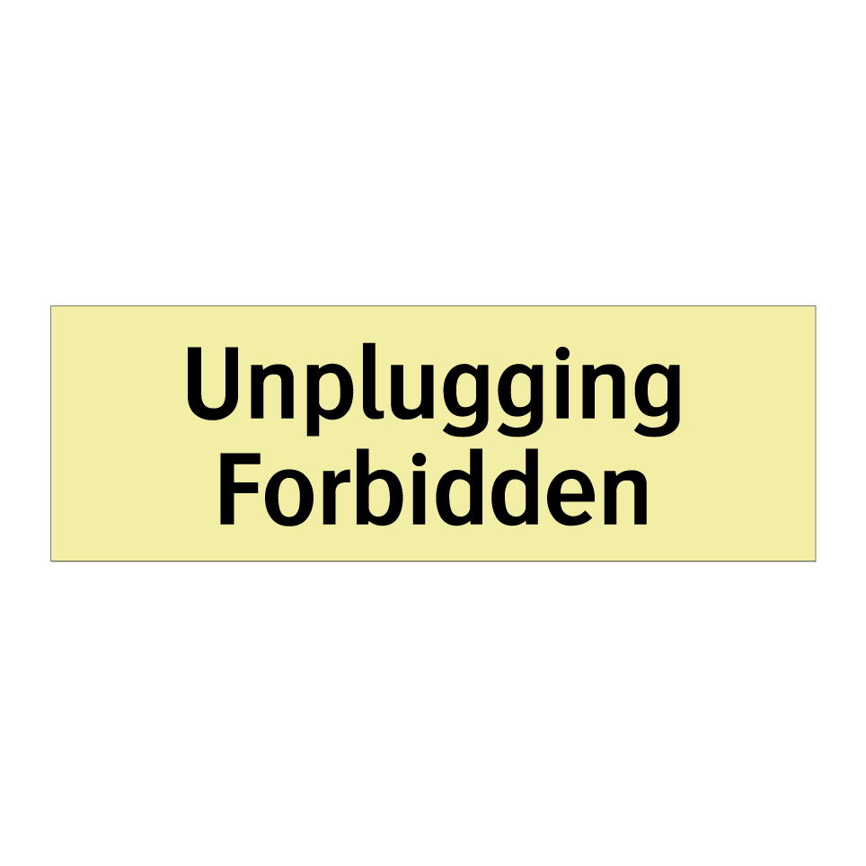 Unplugging Forbidden