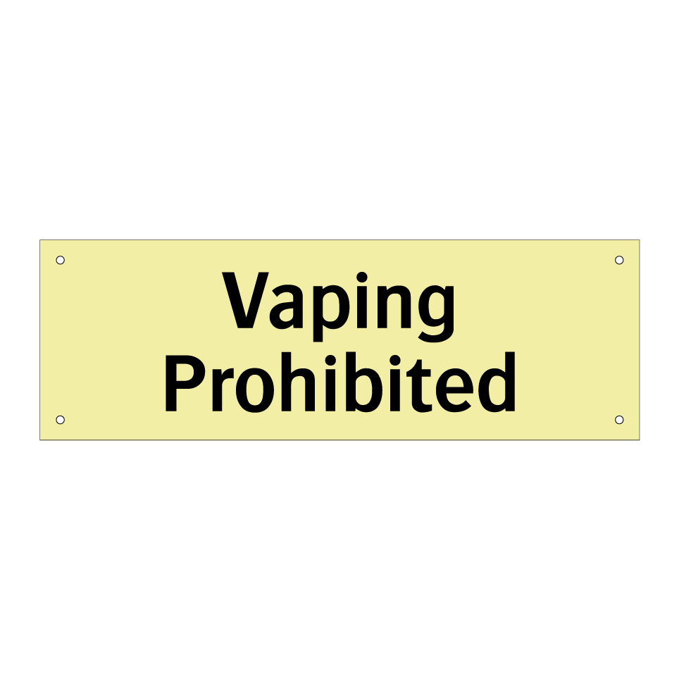 Vaping Prohibited