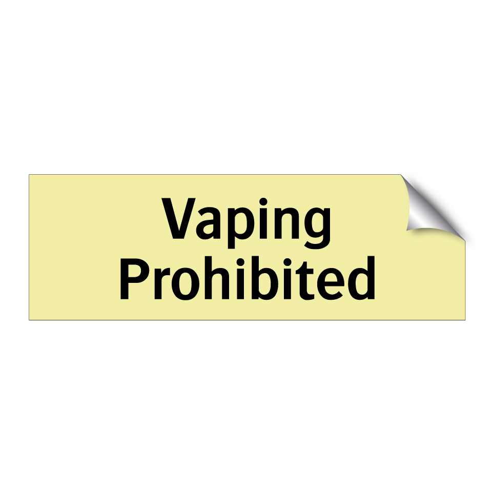 Vaping Prohibited