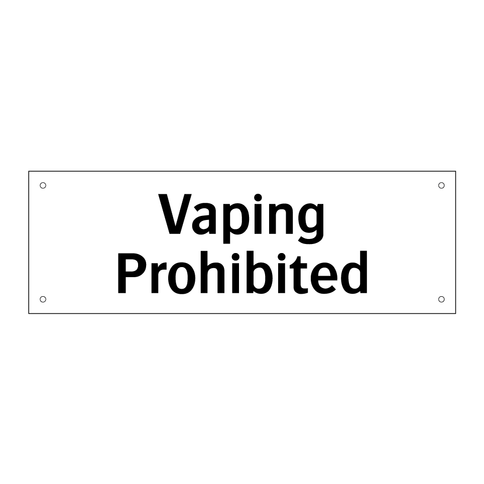Vaping Prohibited