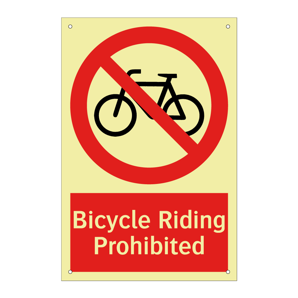 Bicycle Riding Prohibited
