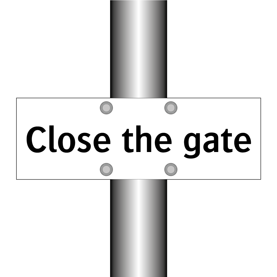 Close the gate
