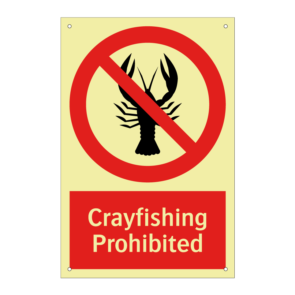 Crayfishing Prohibited