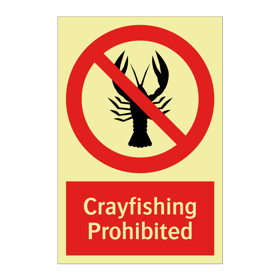 Crayfishing Prohibited