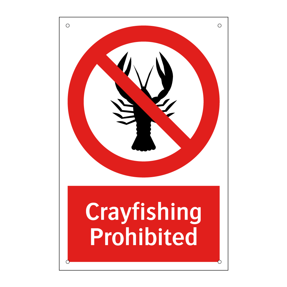 Crayfishing Prohibited