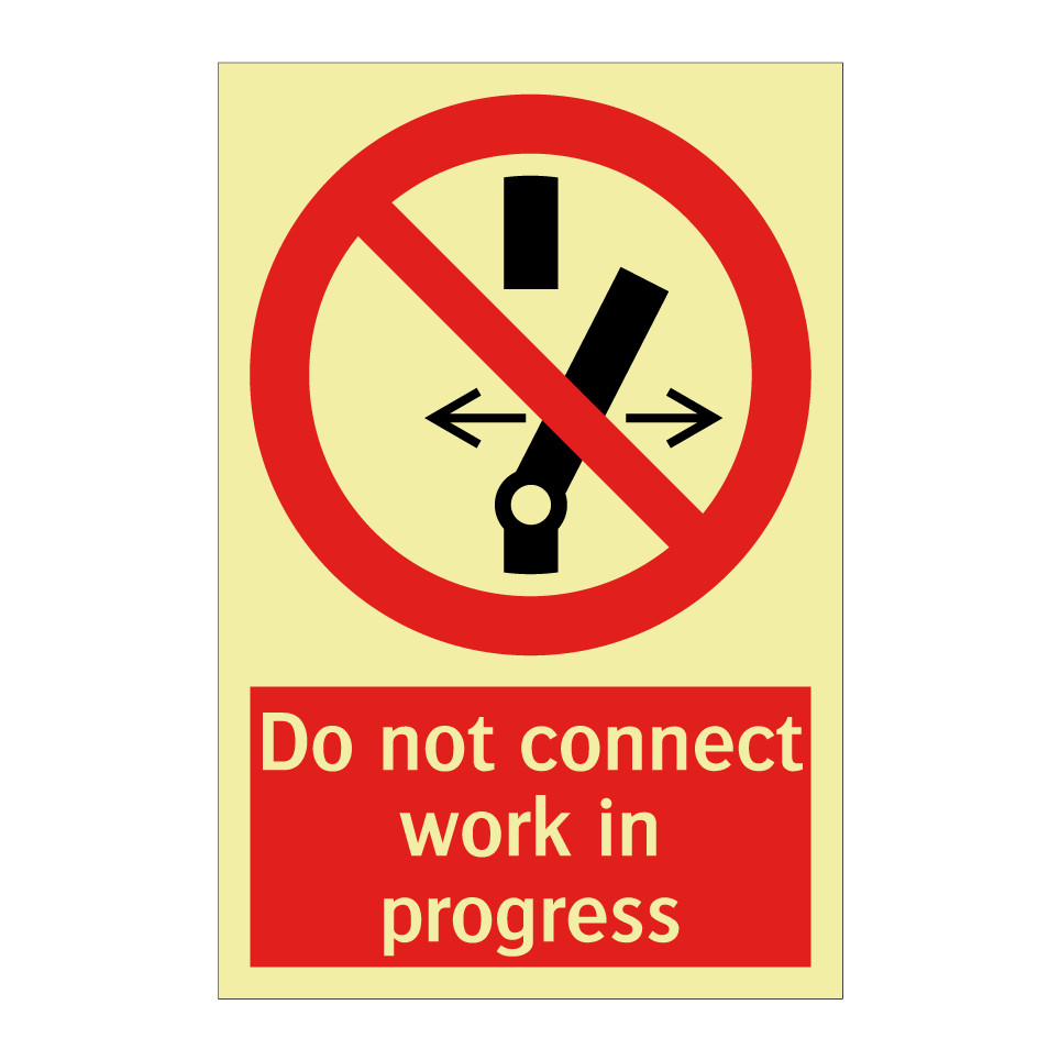 Do not connect work in progress