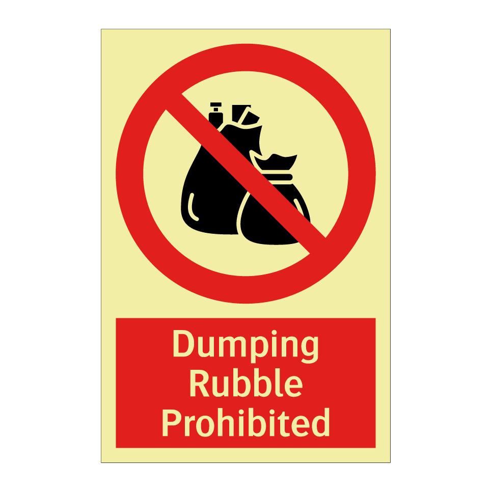 Dumping Rubble Prohibited