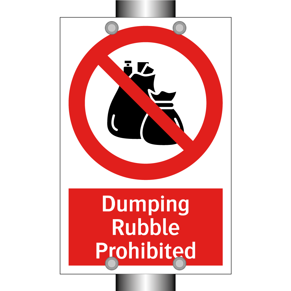 Dumping Rubble Prohibited