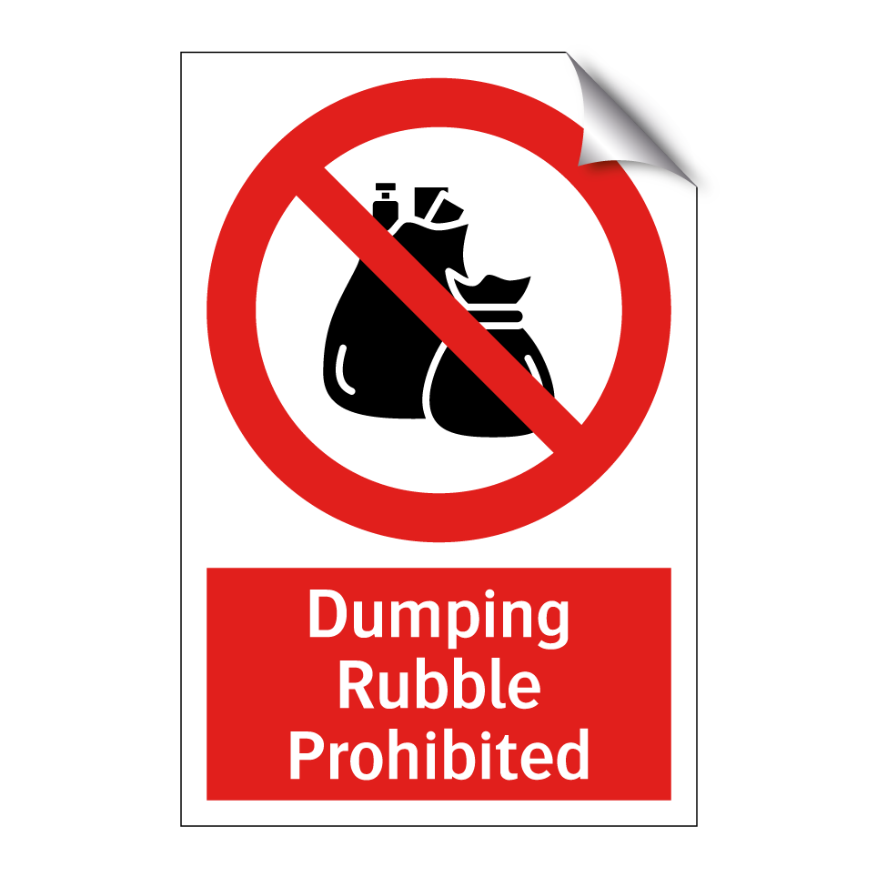 Dumping Rubble Prohibited