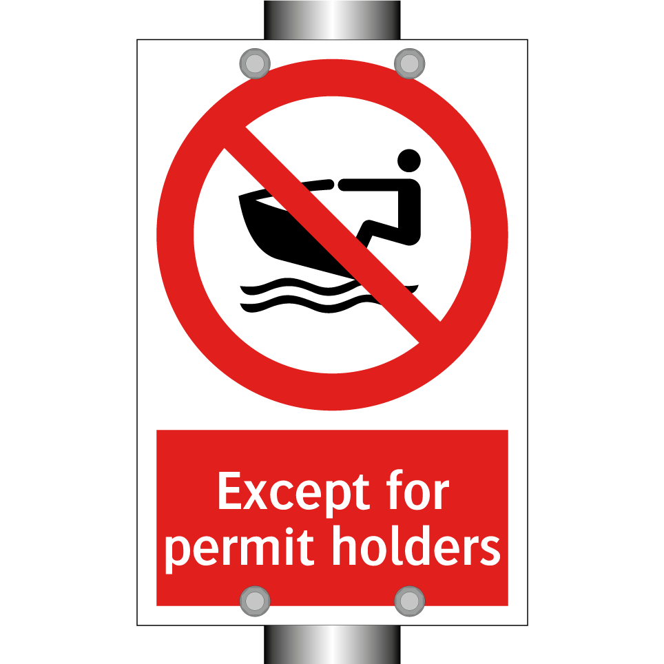 Except for permit holders