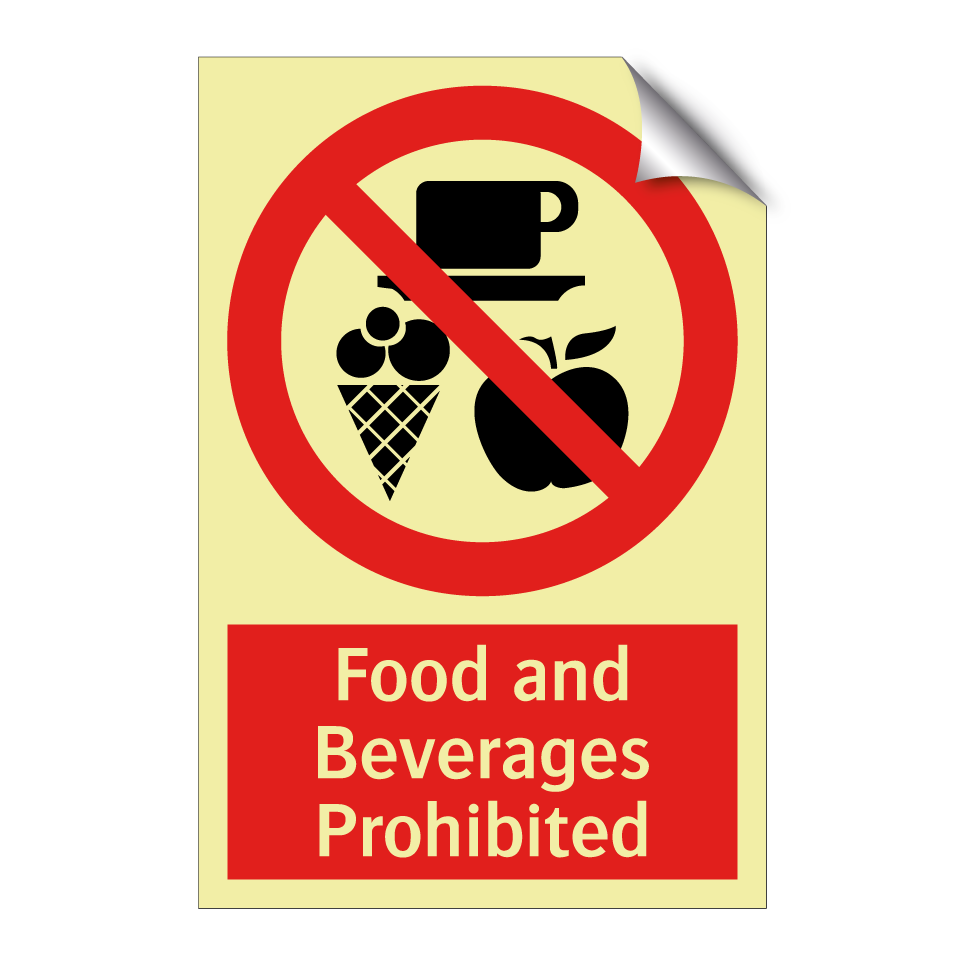 Food and Beverages Prohibited
