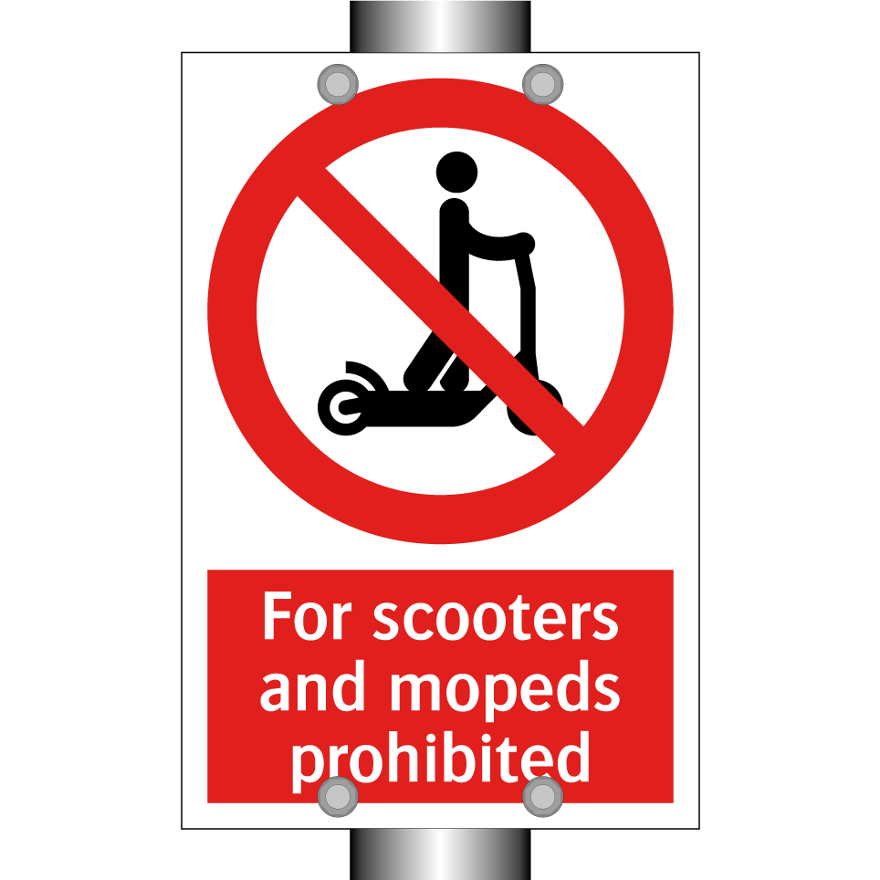For scooters and mopeds prohibited