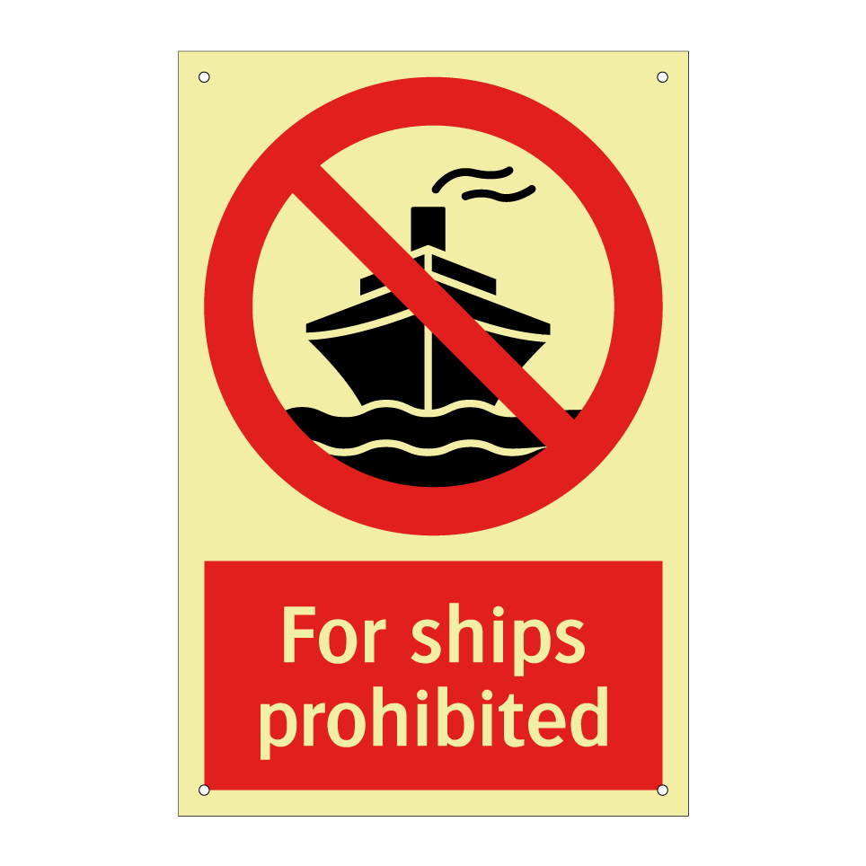 For ships prohibited