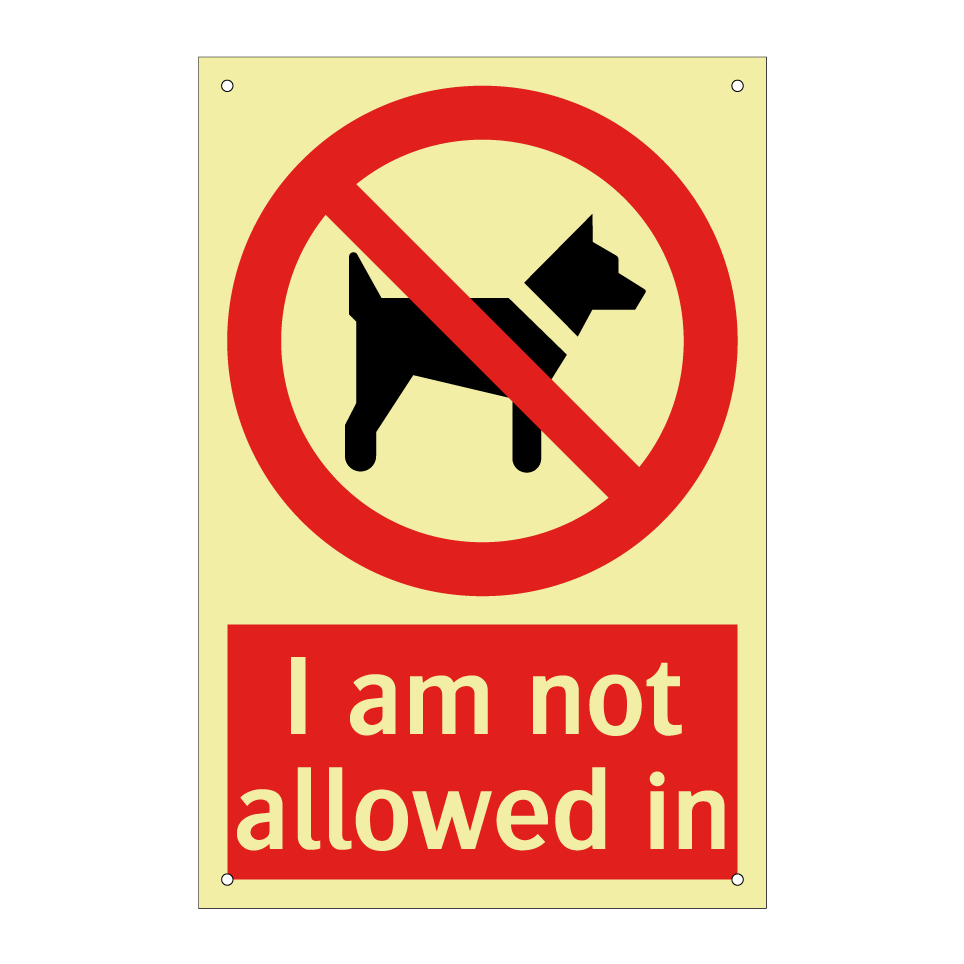 I am not allowed in