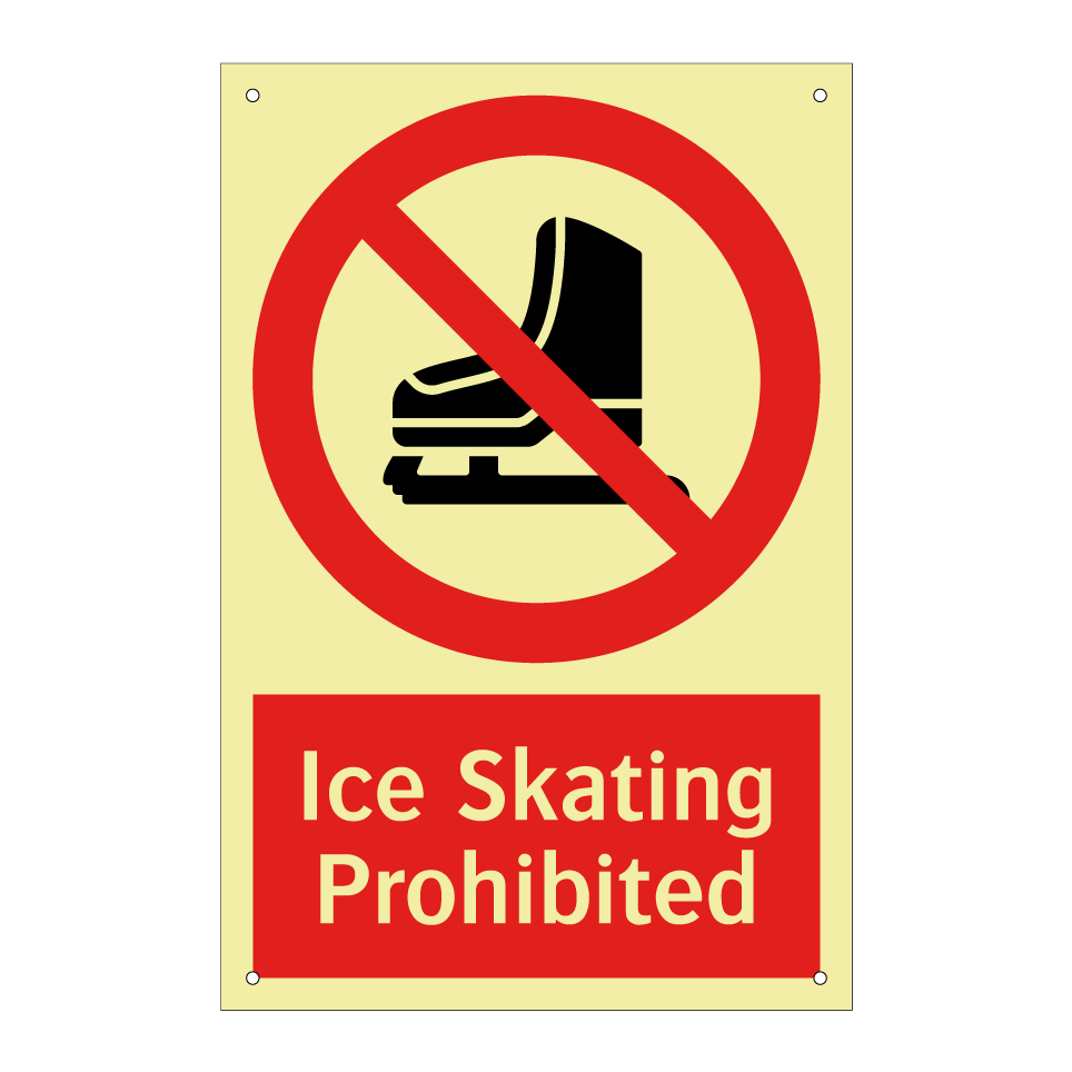 Ice Skating Prohibited