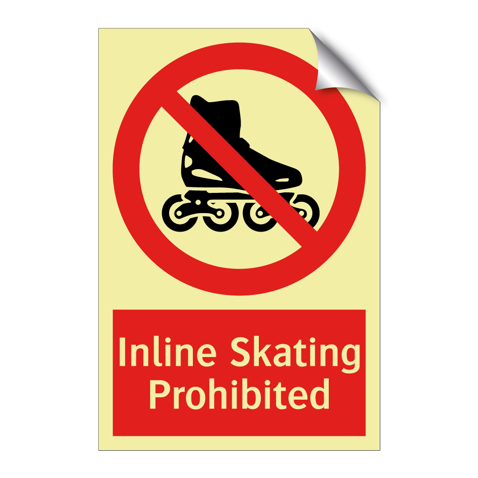 Inline Skating Prohibited