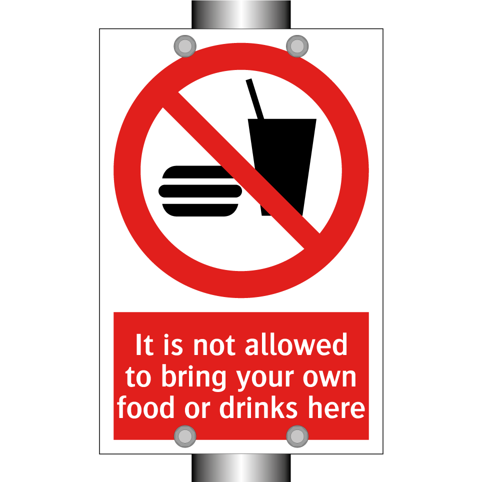 It is not allowed to bring your own food or drinks here
