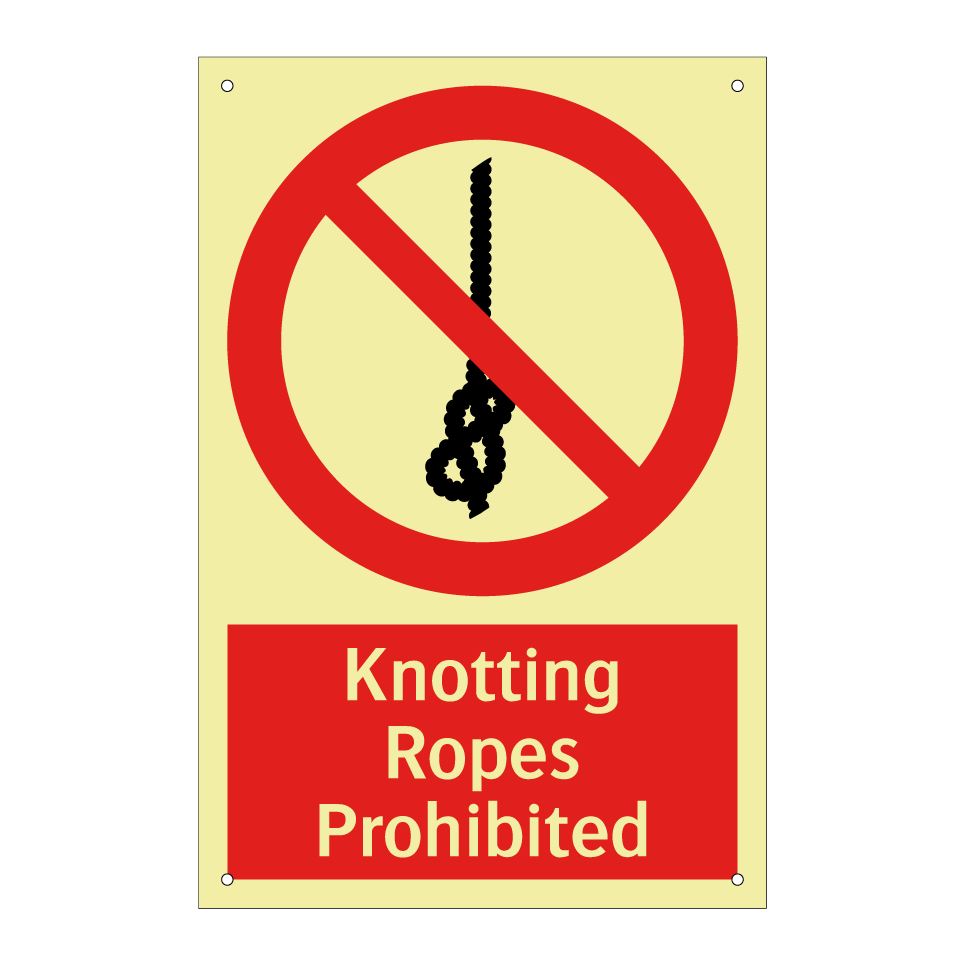Knotting Ropes Prohibited
