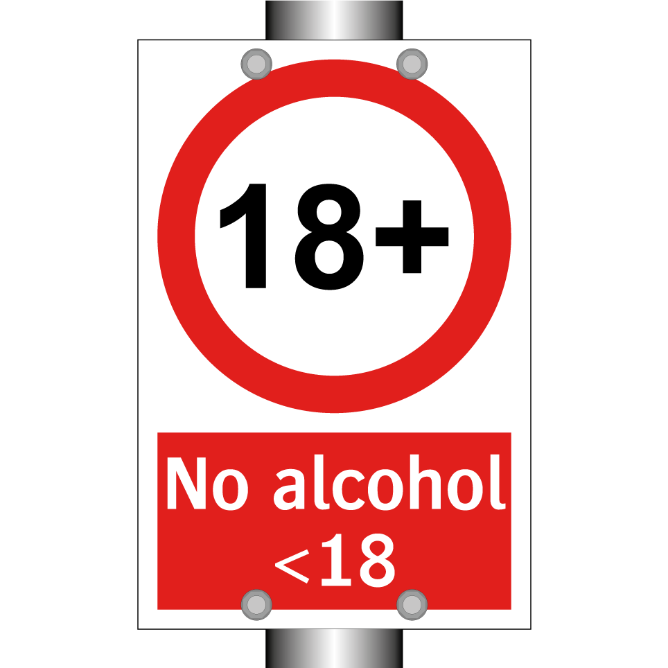 No alcohol <18