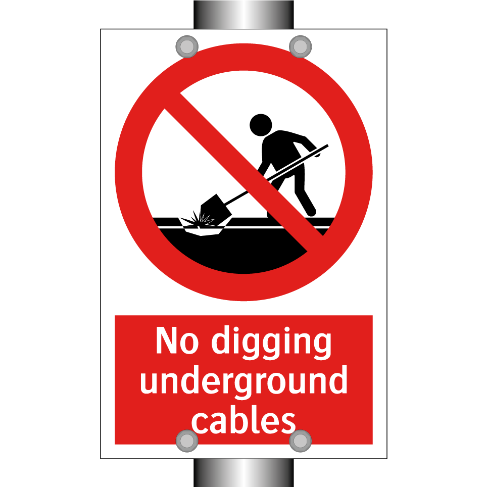 No digging underground cables