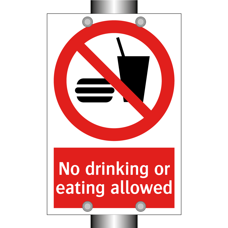 No drinking or eating allowed