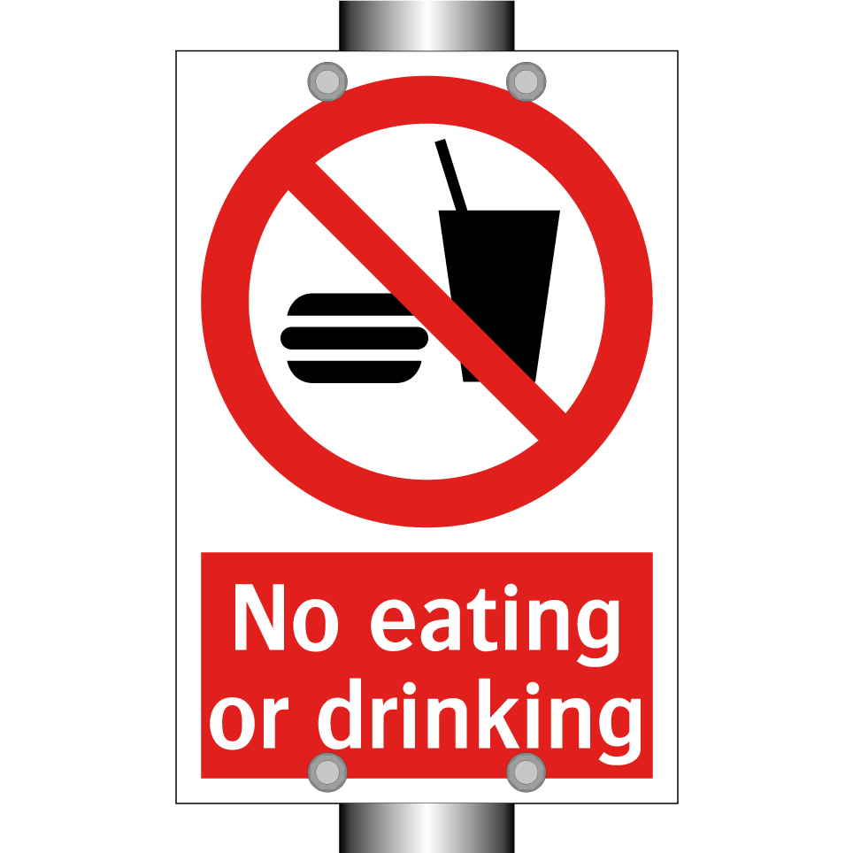 No eating or drinking