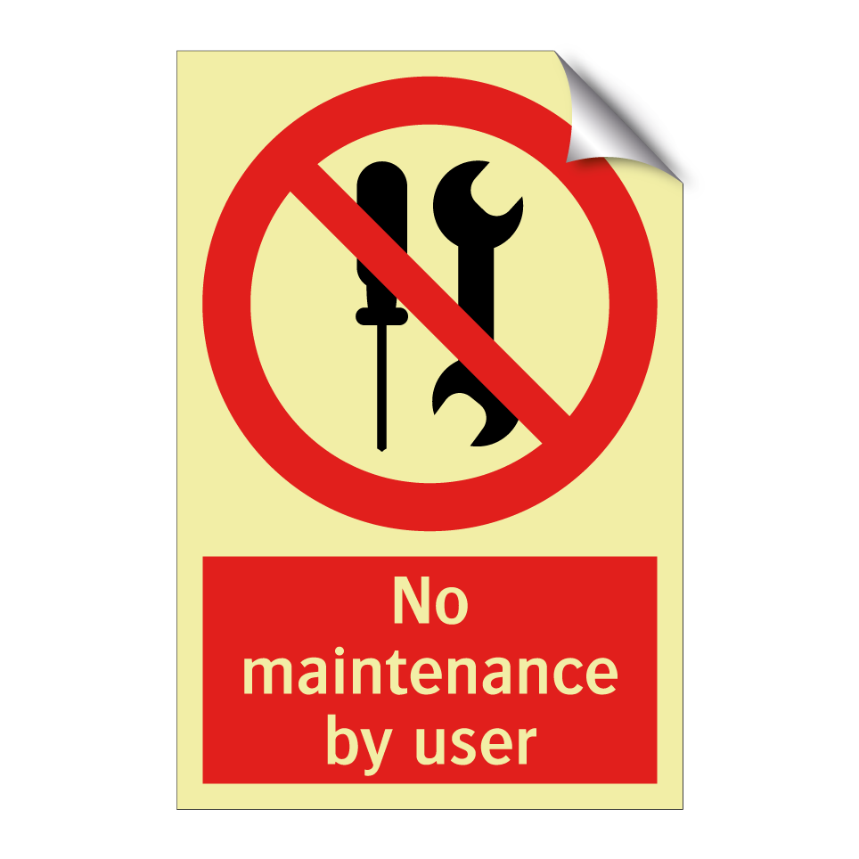 No maintenance by user