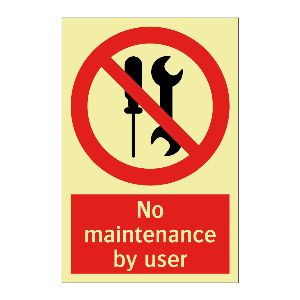 No maintenance by user