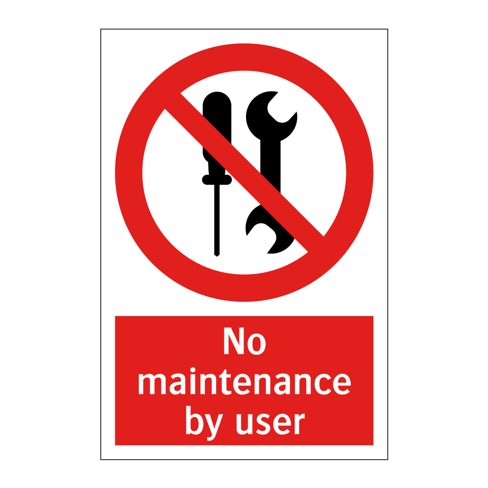 No maintenance by user