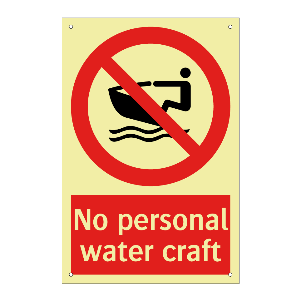 No personal water craft