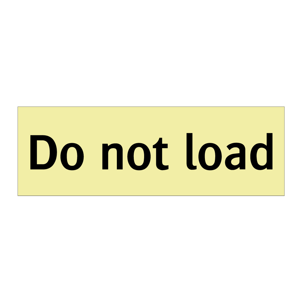 Do not load