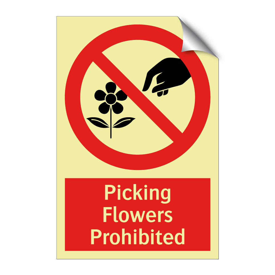 Picking Flowers Prohibited