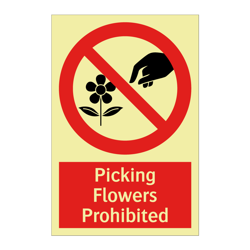 Picking Flowers Prohibited