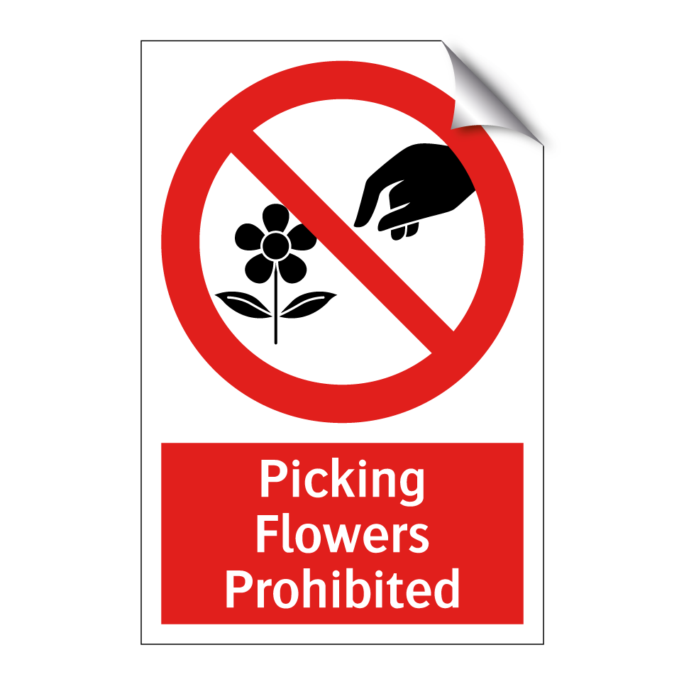 Picking Flowers Prohibited