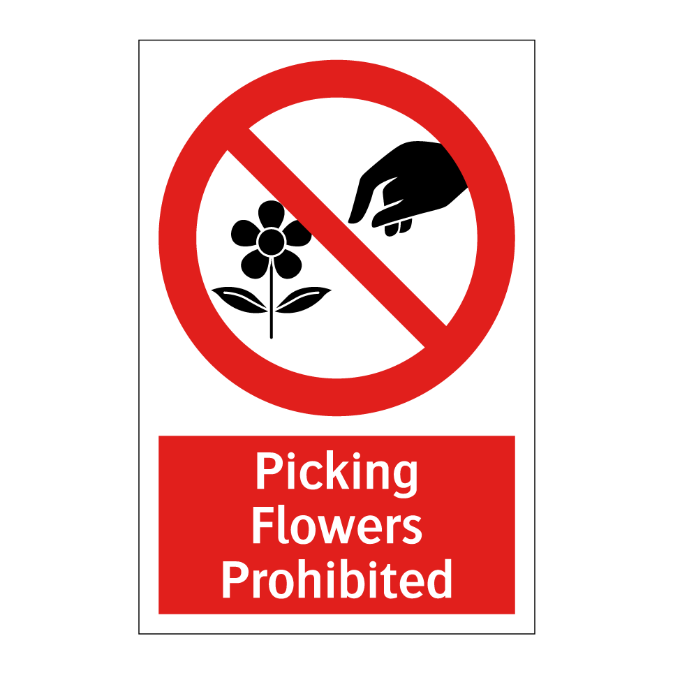 Picking Flowers Prohibited