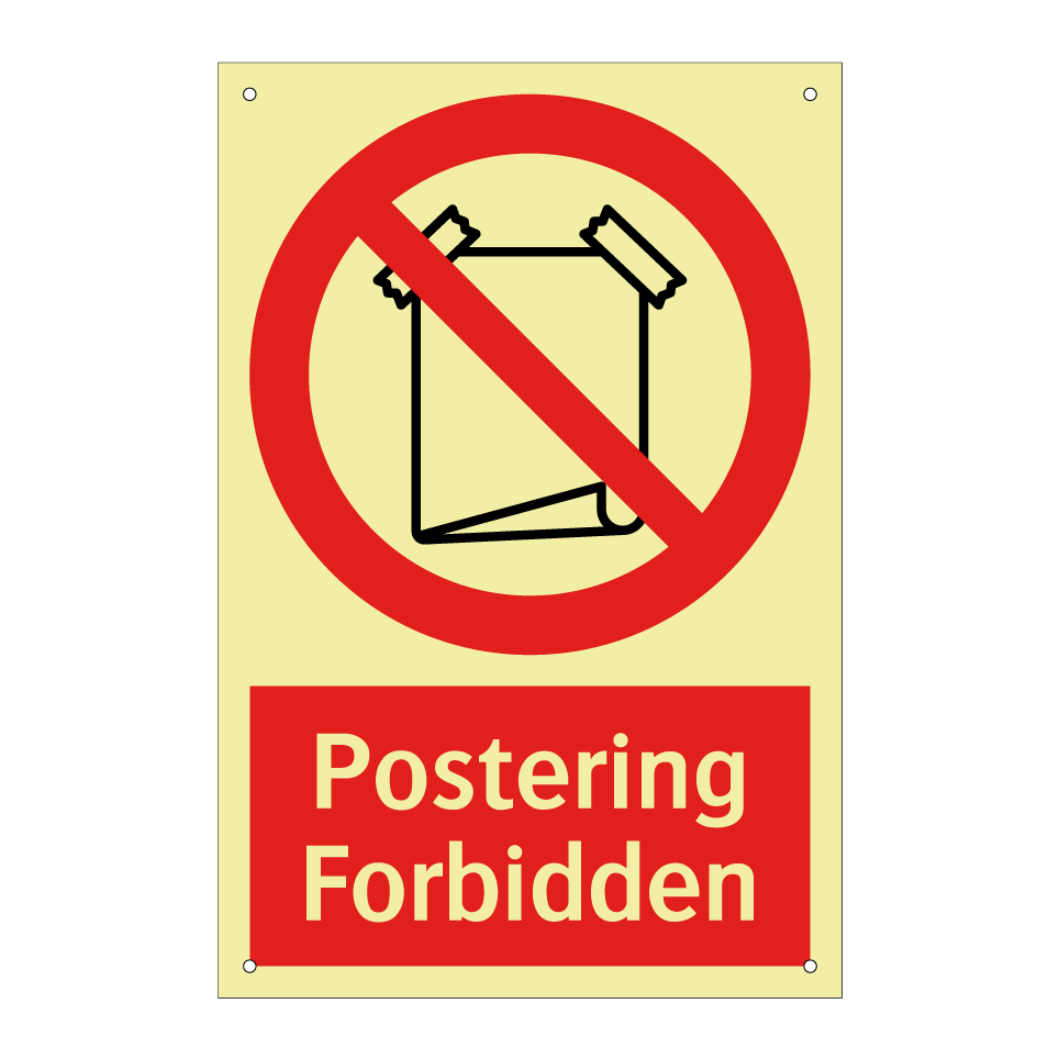 Postering Forbidden