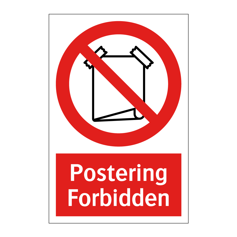 Postering Forbidden