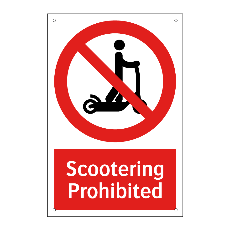 Scootering Prohibited