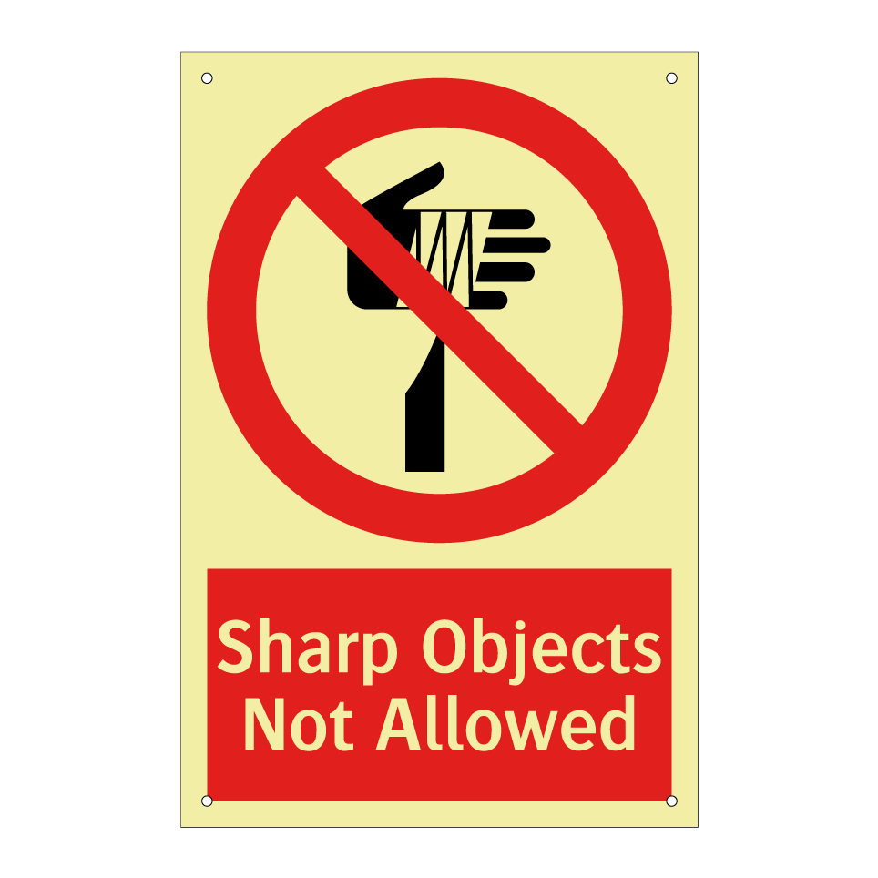 Sharp Objects Not Allowed